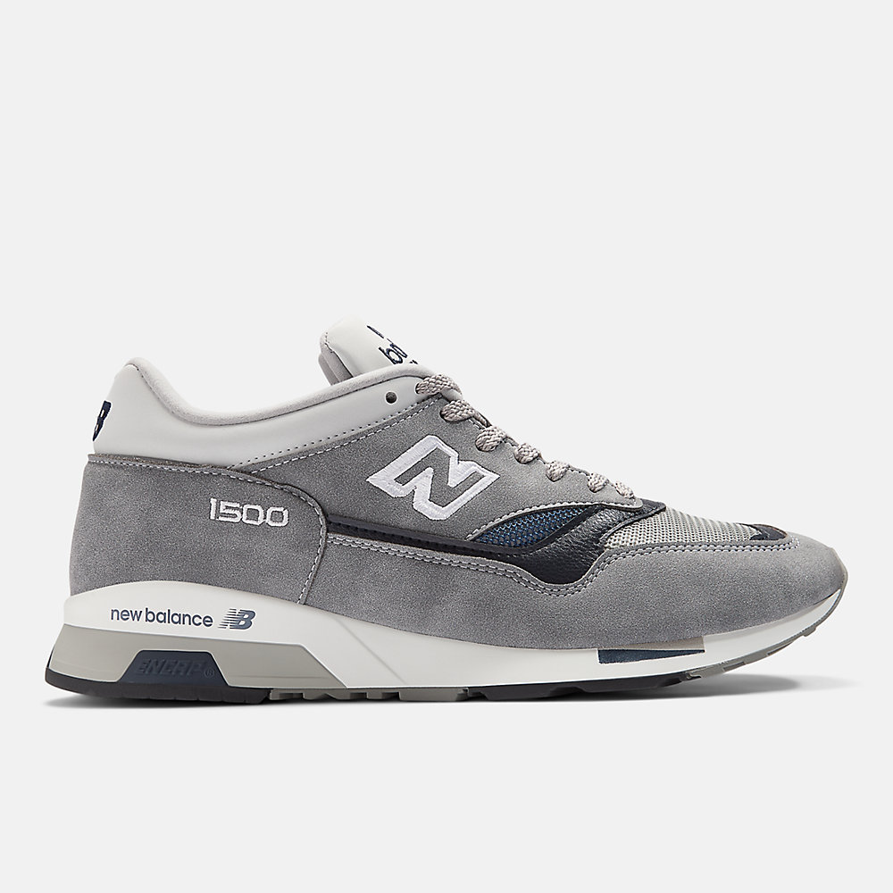 New Balance Made in UK 1500 Shoes Steel Gray with Dawn Blue and Insignia Blue